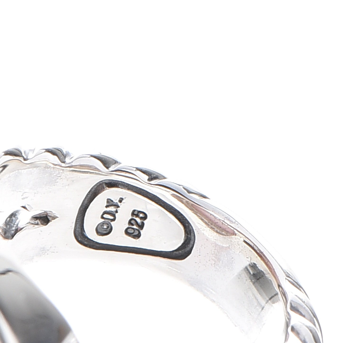 Sterling Silver Diamond Rose Quartz 14mm Albion Ring 53 6.25