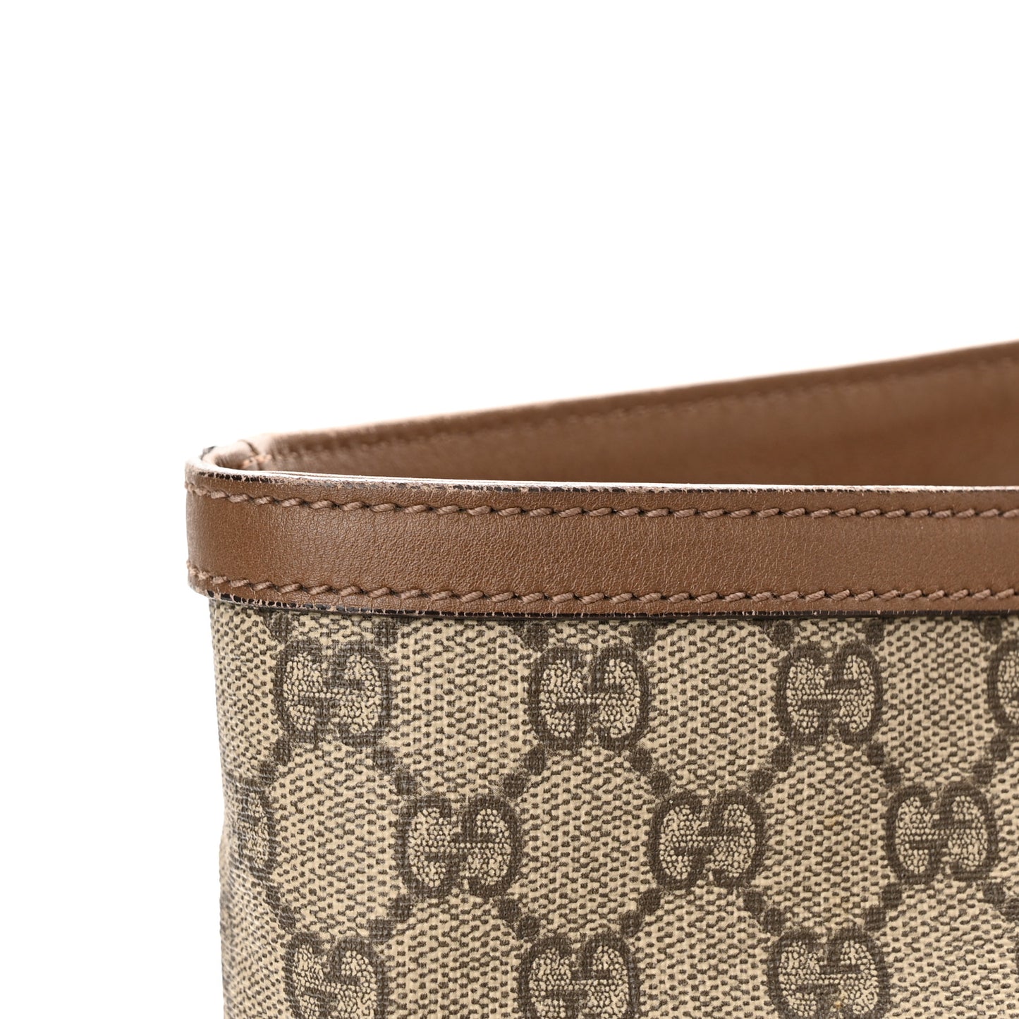 GG Supreme Monogram Medium Nice Tote Brown