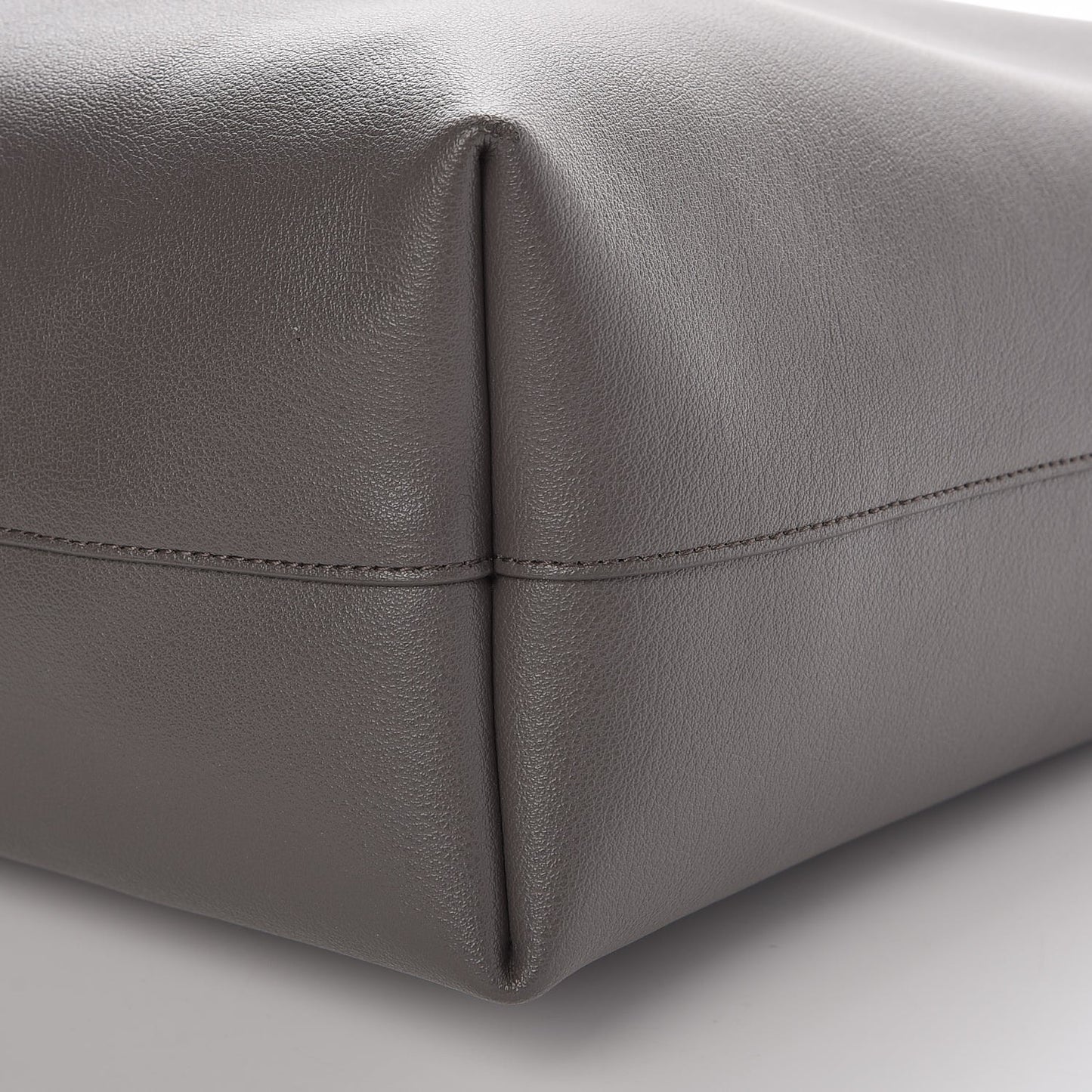 Calfskin Large Shopping Tote Dark Grey