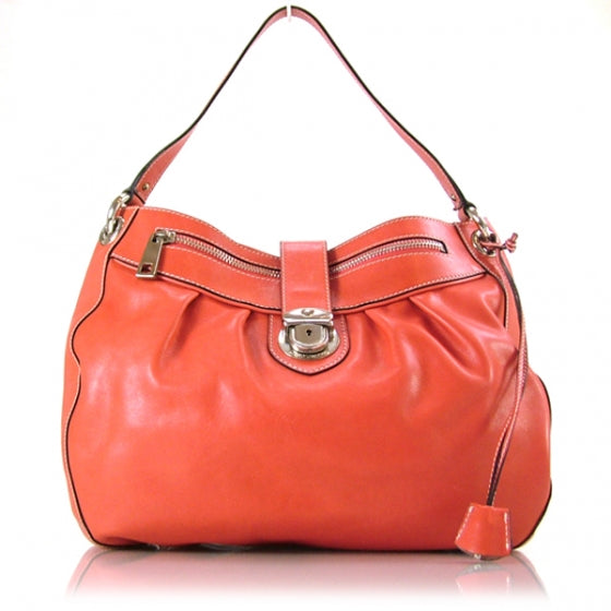 Marc Jacobs Leather Gathered Coral 1 of 11