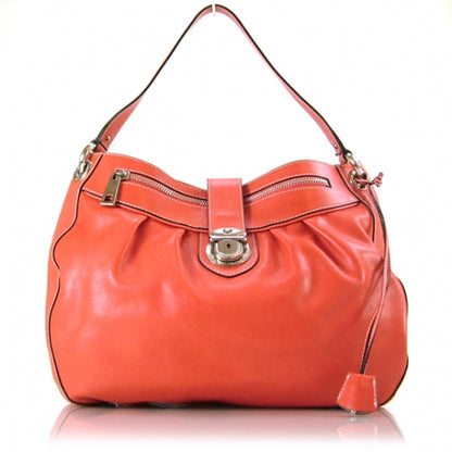 Marc Jacobs Leather Gathered Coral 1 of 11