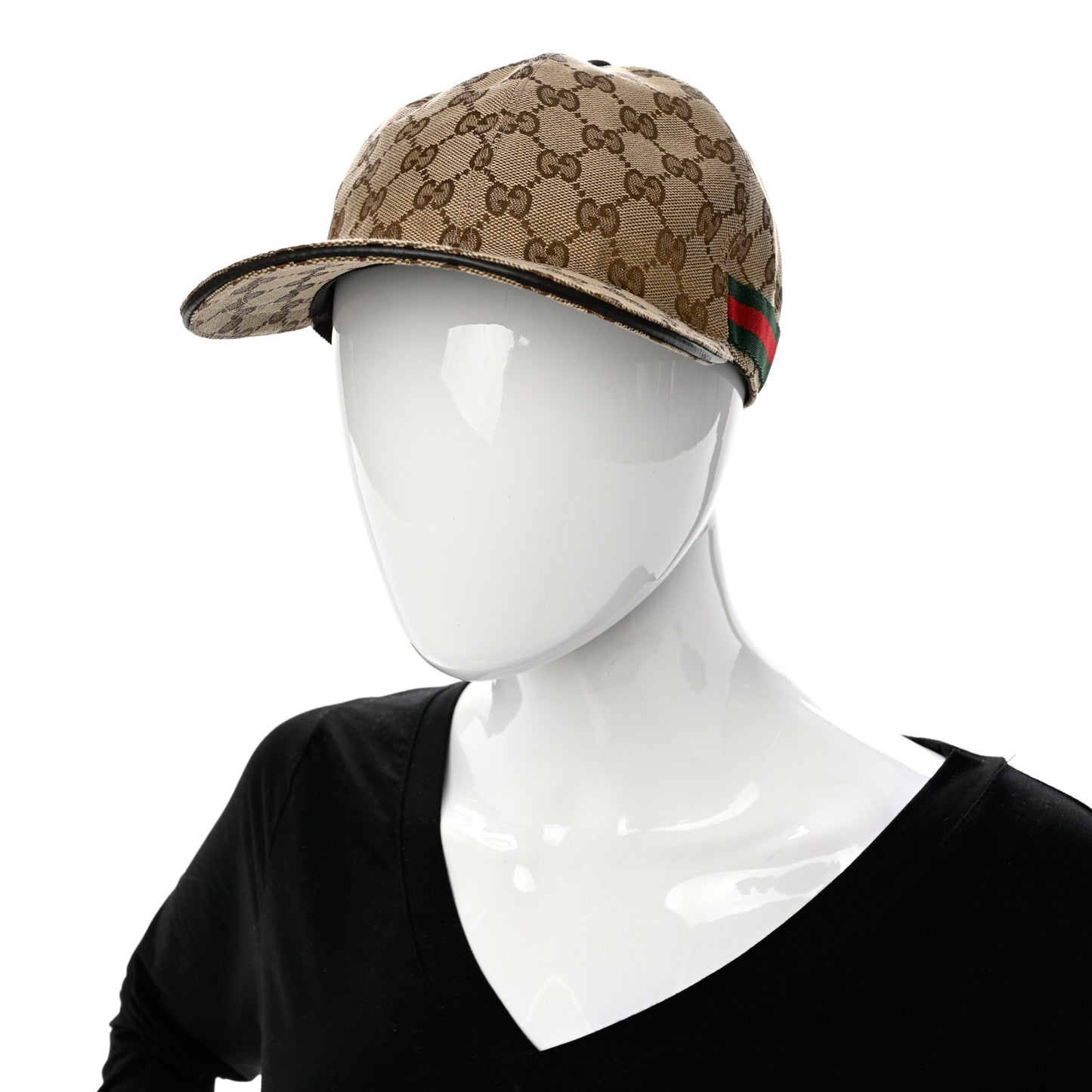 Monogram Web Baseball Hat S Beige Cocoa