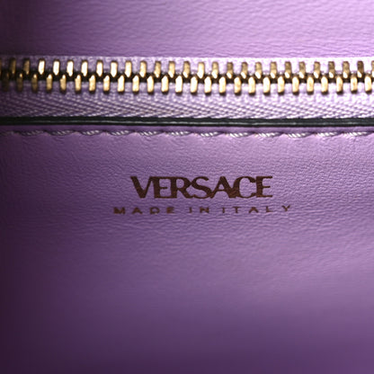 Versace Calfskin Medium La Medusa Top Handle Handbag Lapis 5 of 9
