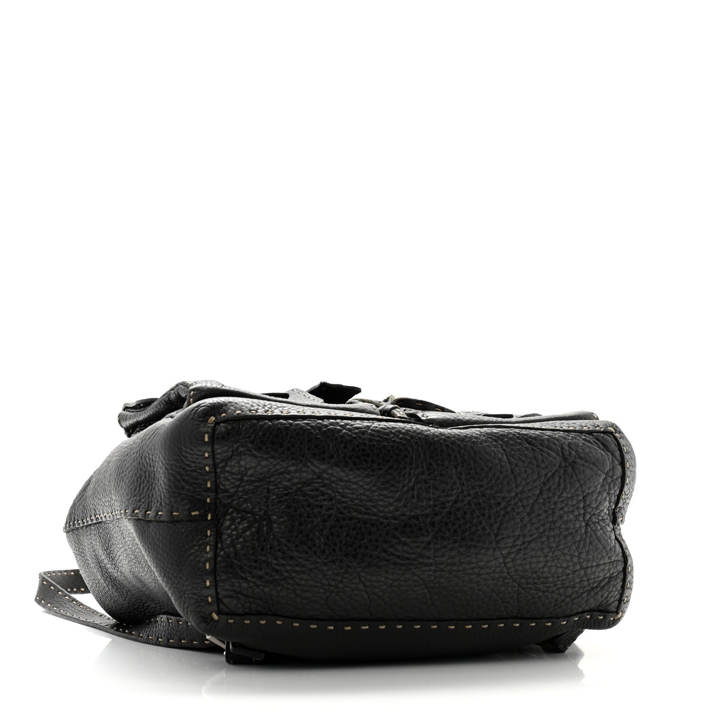 Calfskin Romano Selleria Backpack Black