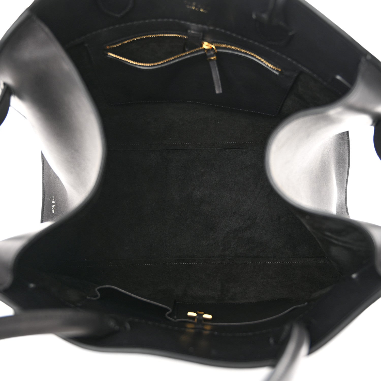 The Row Polished Saddle Calfskin Soft Margaux 17 Black 5 of 10