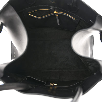 The Row Polished Saddle Calfskin Soft Margaux 17 Black 5 of 10