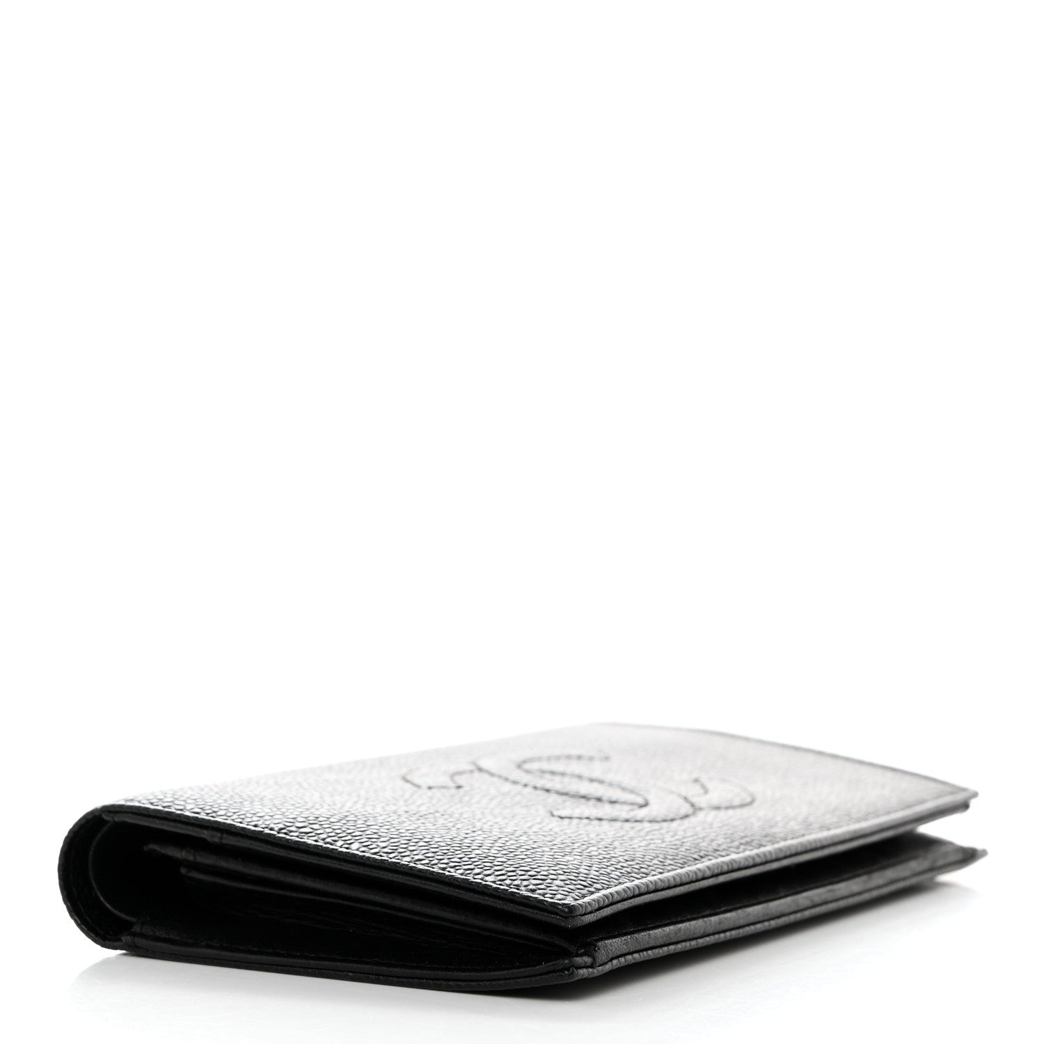 Chanel Caviar Timeless CC Yen Wallet Black 4 of 9