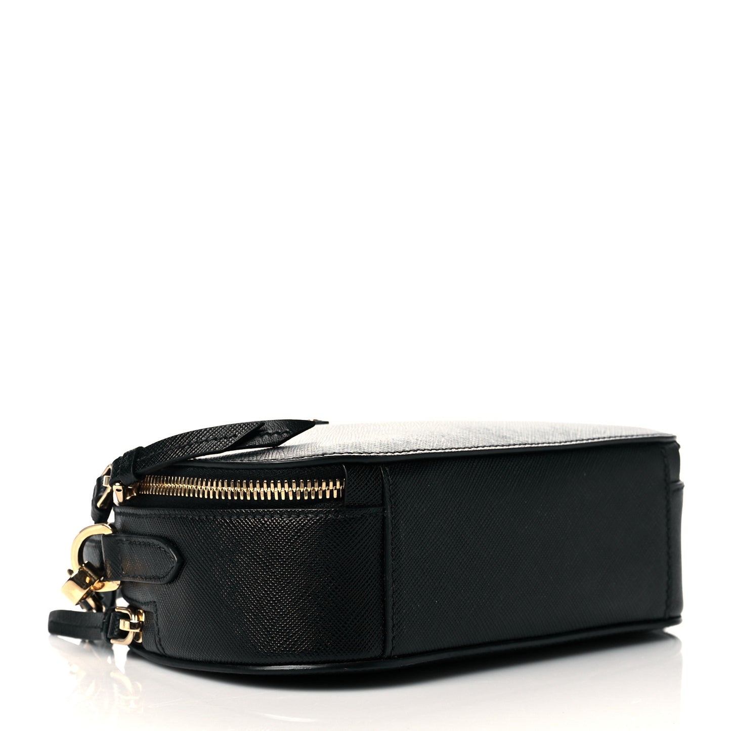 Saffiano Lux Odette Crossbody Black