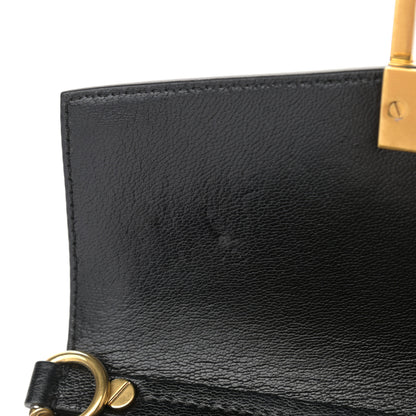 Givenchy Calfskin Suede Leopard Print Small GV3 Shoulder Bag Black Chestnut 11 of 12