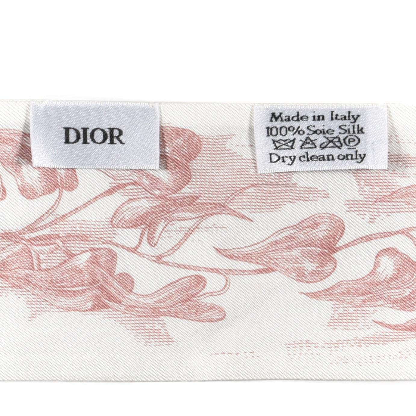 Silk Toile De Jouy Mitzah Scarf Pink