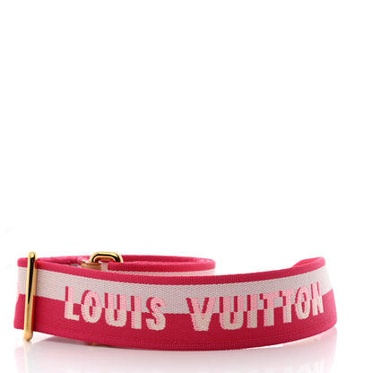 Louis Vuitton Jacquard Neverfull BB Shoulder Strap Pink Peony 3 of 4