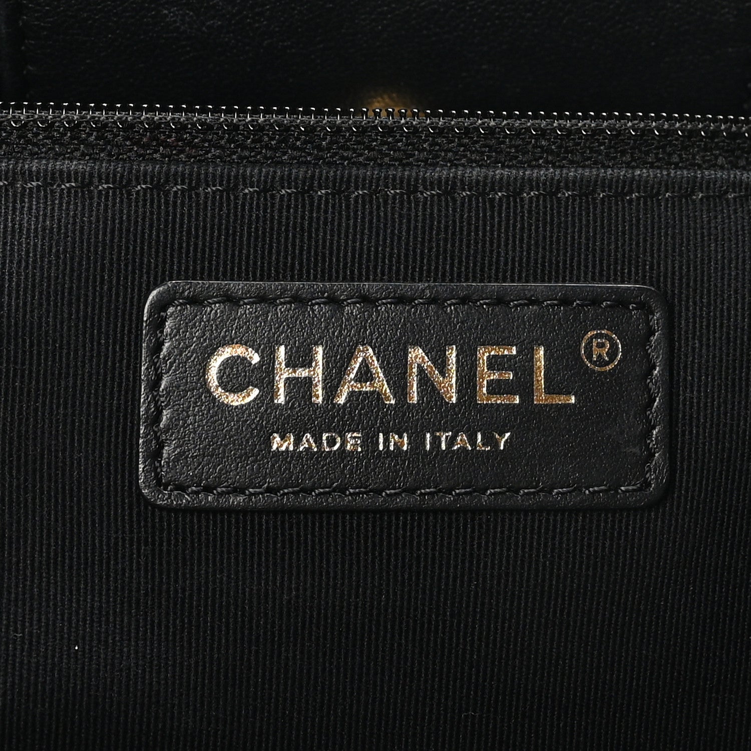 Chanel Lambskin Quilted Shopping Tote Black 6 of 10