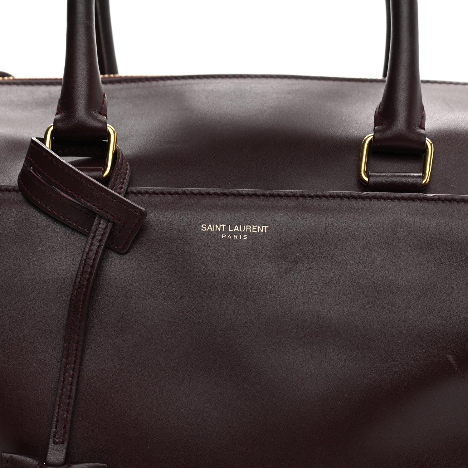 Saint Laurent Calfskin Classic Duffle 6 Amarena 11 of 17