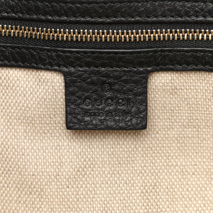 Gucci Pebbled Calfskin Medium Soho Shoulder Bag Black 6 of 10