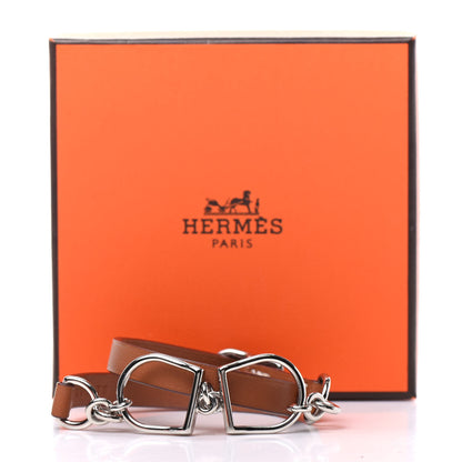Hermes Swift Etrier Double Tour Bracelet T2 Gold 6 of 6