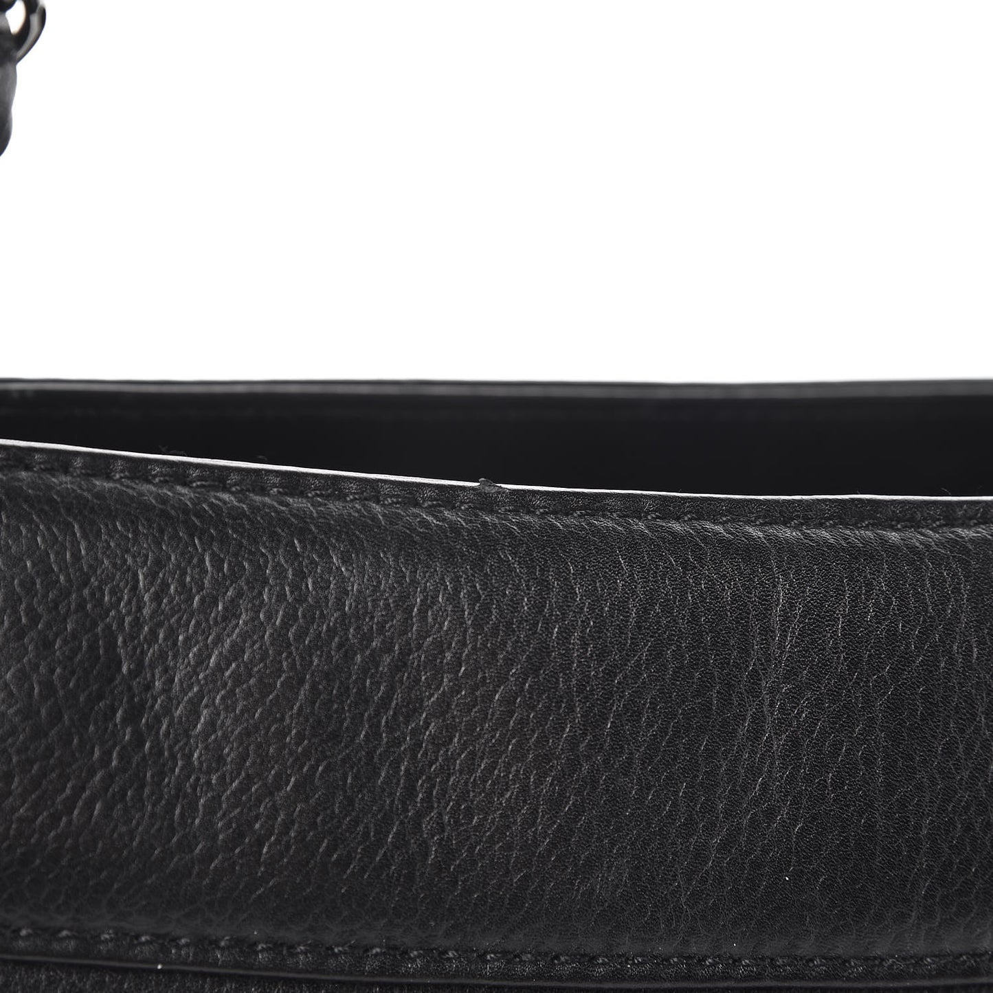 Calfskin Mademoiselle Shoulder Bag Black