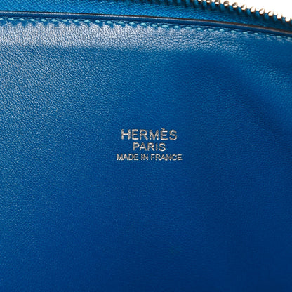 Hermes Taurillon Clemence Bolide 35 Bleu Hydra 6 of 8