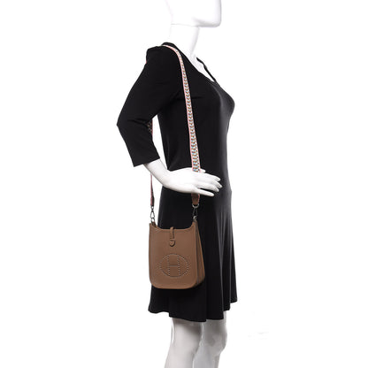 Hermes Taurillon Maurice Zigzag Evelyne TPM Beige Weimar 2 of 11