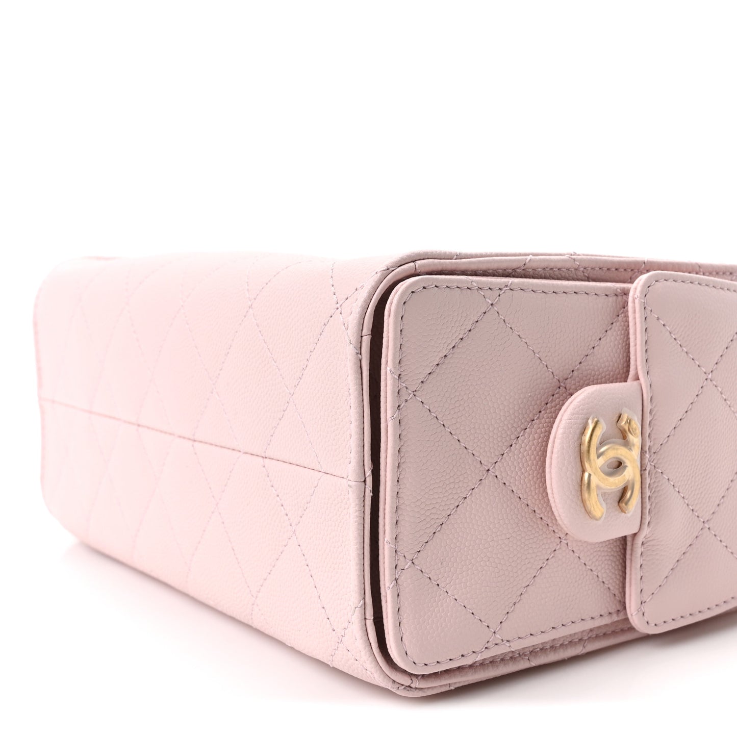 Caviar Quilted Mini Chanel 25 Handbag Light Pink