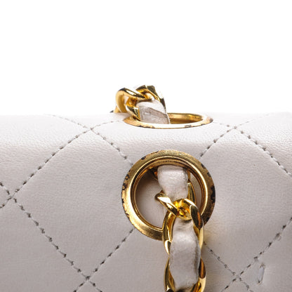 Chanel Lambskin Quilted Small Double Flap White 9 of 19