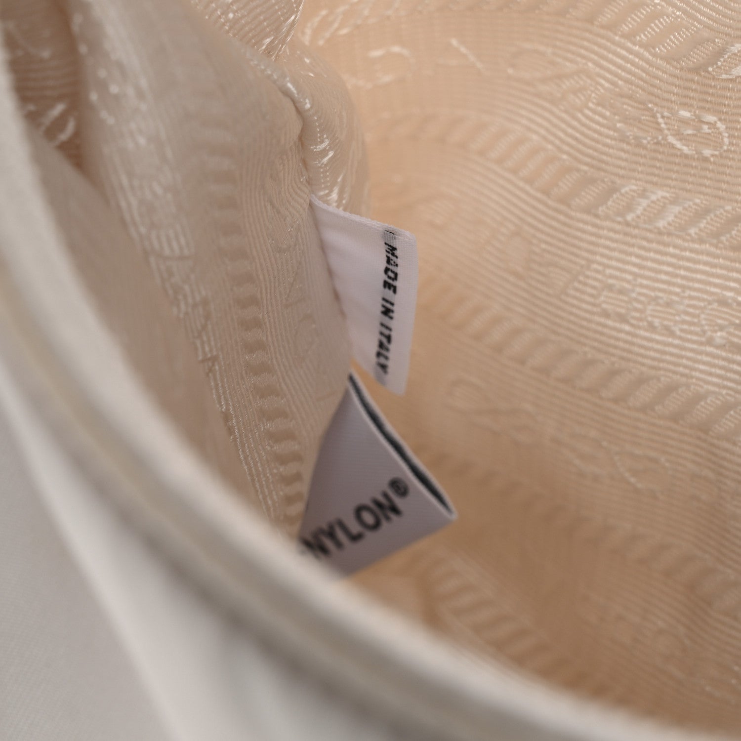 Prada Tessuto Nylon Mini Re-Edition 2000 Bag White 7 of 12