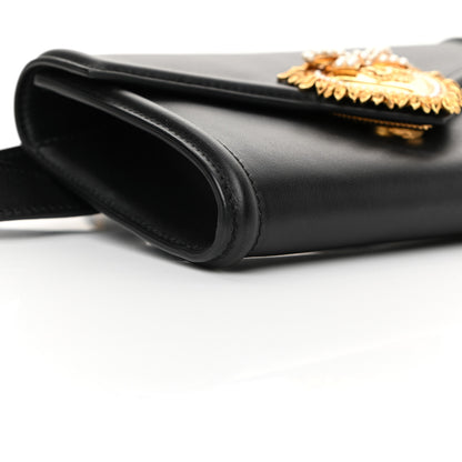Dolce & Gabbana Agnello Vitello Devotion Belt Bag Black 8 of 11