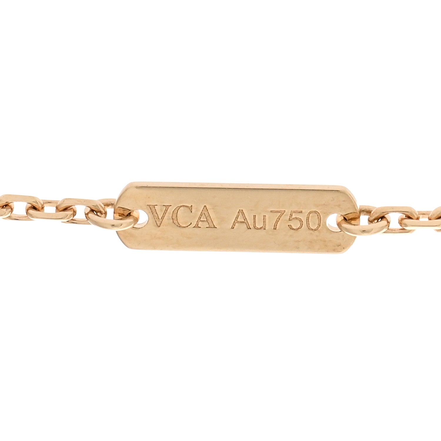 Van Cleef & Arpels 18K Yellow Gold Blue Sevres Porcelain Magic Alhambra Vendome Necklace 5 of 6