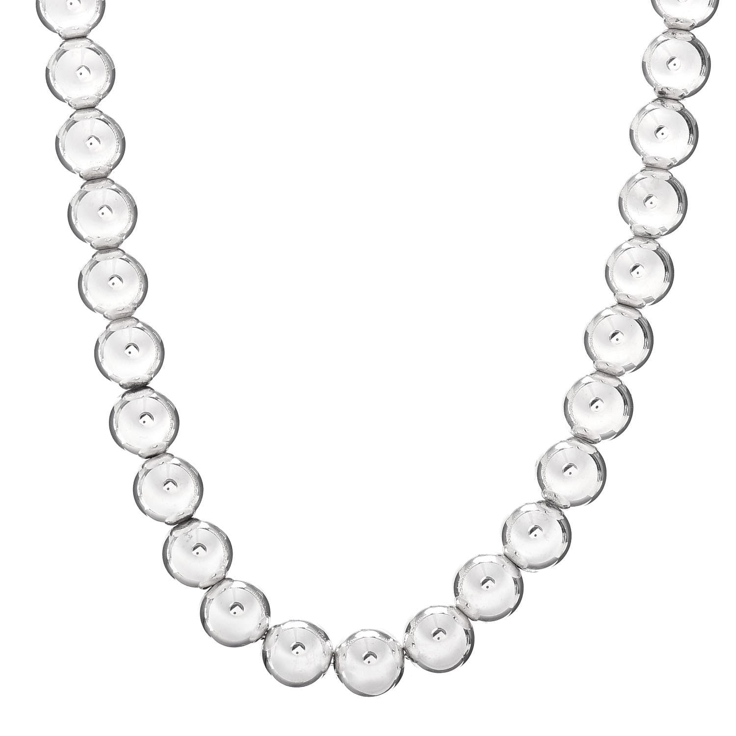 Tiffany Sterling Silver 10mm HardWear Ball Necklace 1 of 4