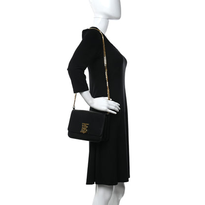 Burberry Smooth Calfskin Small TB Flap Bag Black 3 of 10