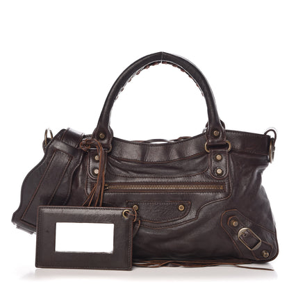 Balenciaga Agneau Classic Hardware First Chocolate 1 of 8