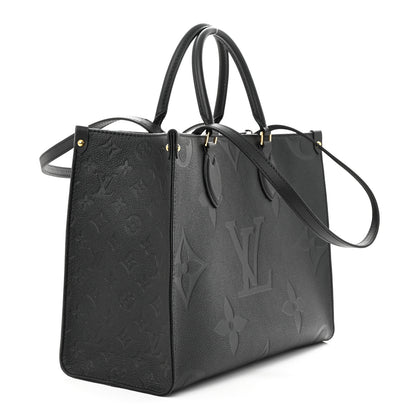 Louis Vuitton Empreinte Monogram Giant Onthego MM Black 3 of 9