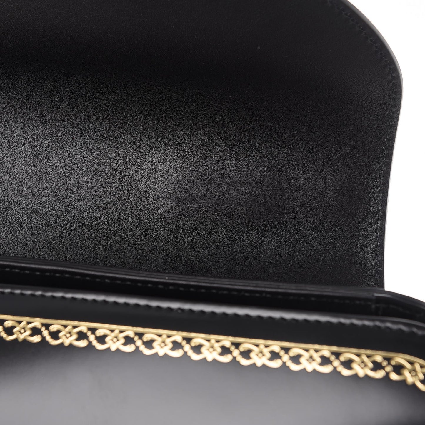 Calfskin Bamboo Medium Thiara Top Handle Bag Black