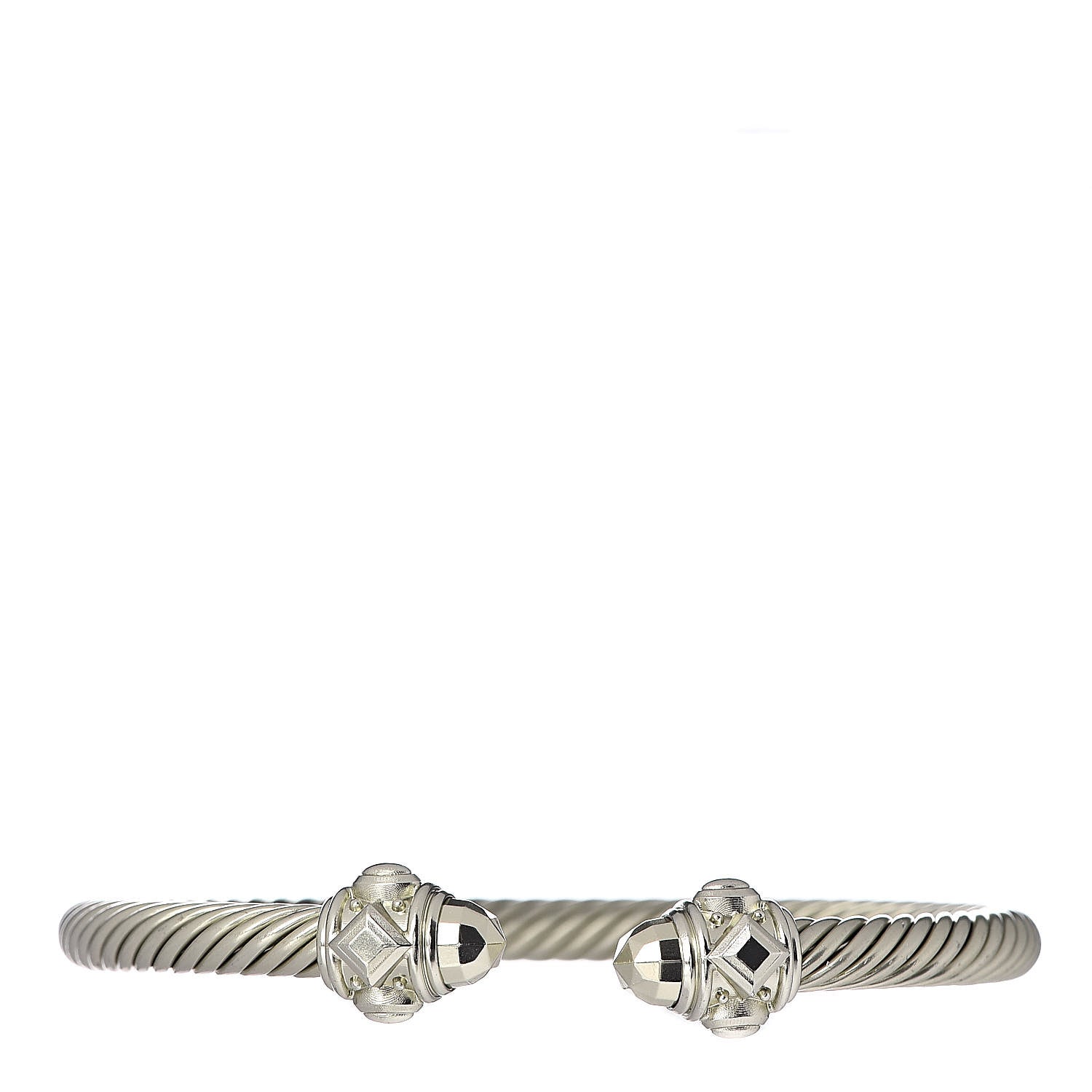 David Yurman Aluminum 5mm Renaissance Bracelet Pale Gold 1 of 4