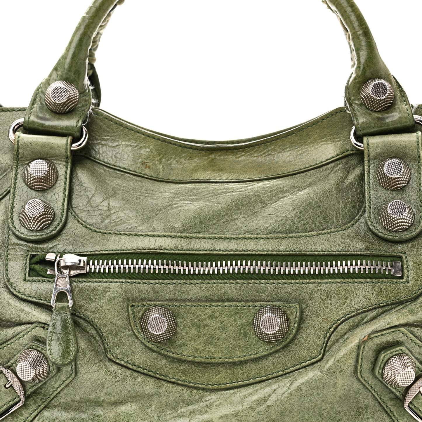 Agneau Giant 21 Silver Hardware City Vert Thyme