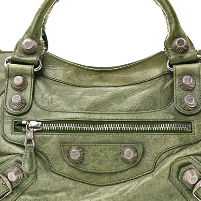 Balenciaga Agneau Giant 21 Silver Hardware City Vert Thyme 9 of 14