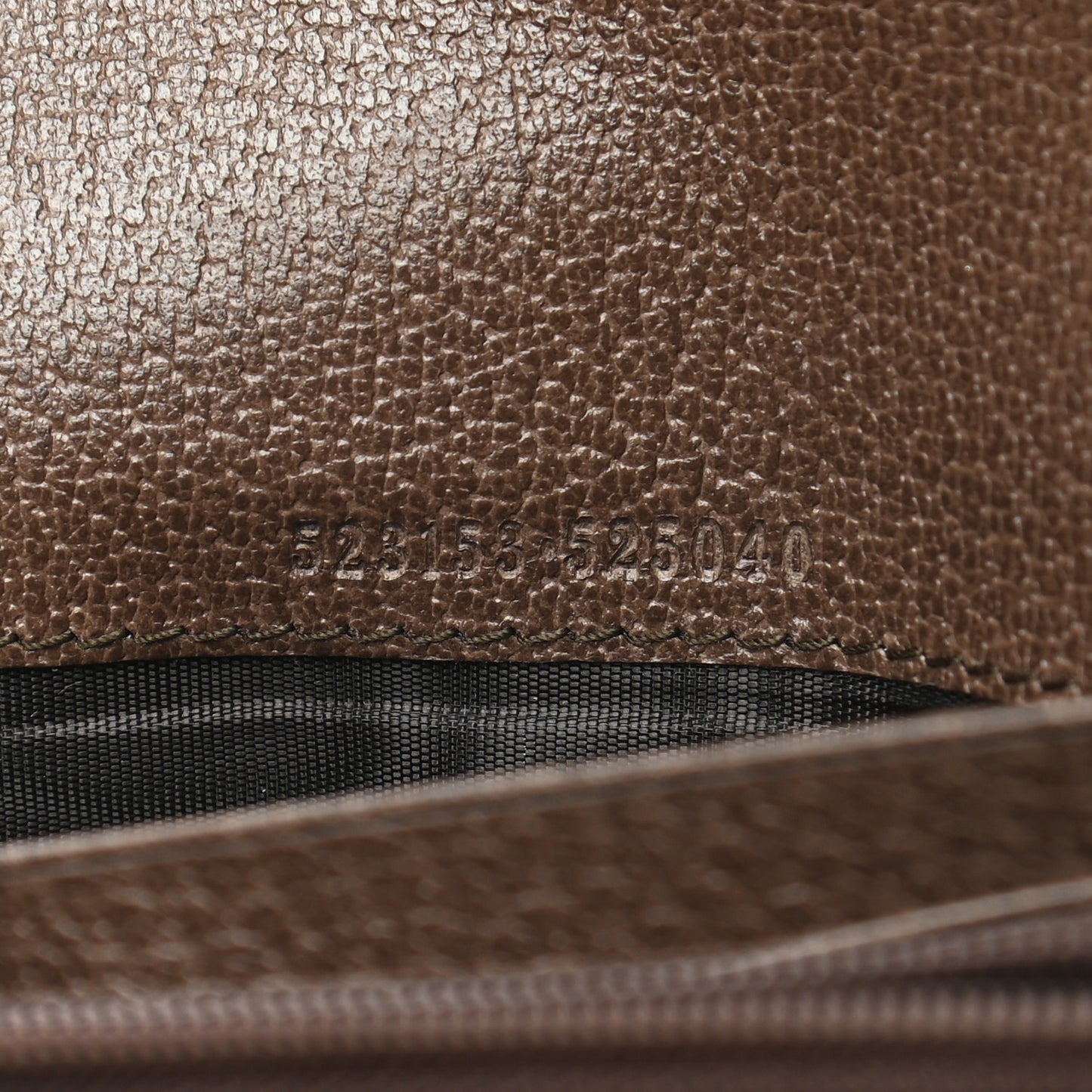 GG Supreme Monogram Web Ophidia Continental Wallet Brown