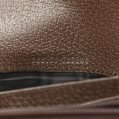 Gucci GG Supreme Monogram Web Ophidia Continental Wallet Brown 7 of 8