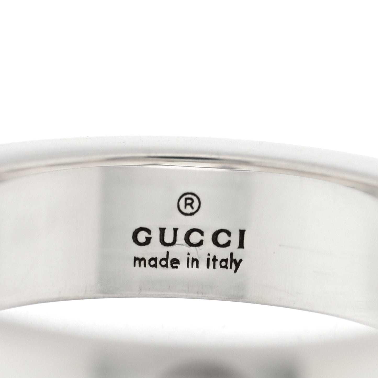 Sterling Silver Narrow GucciGhost Hamlet Skull Ring 49 4.75