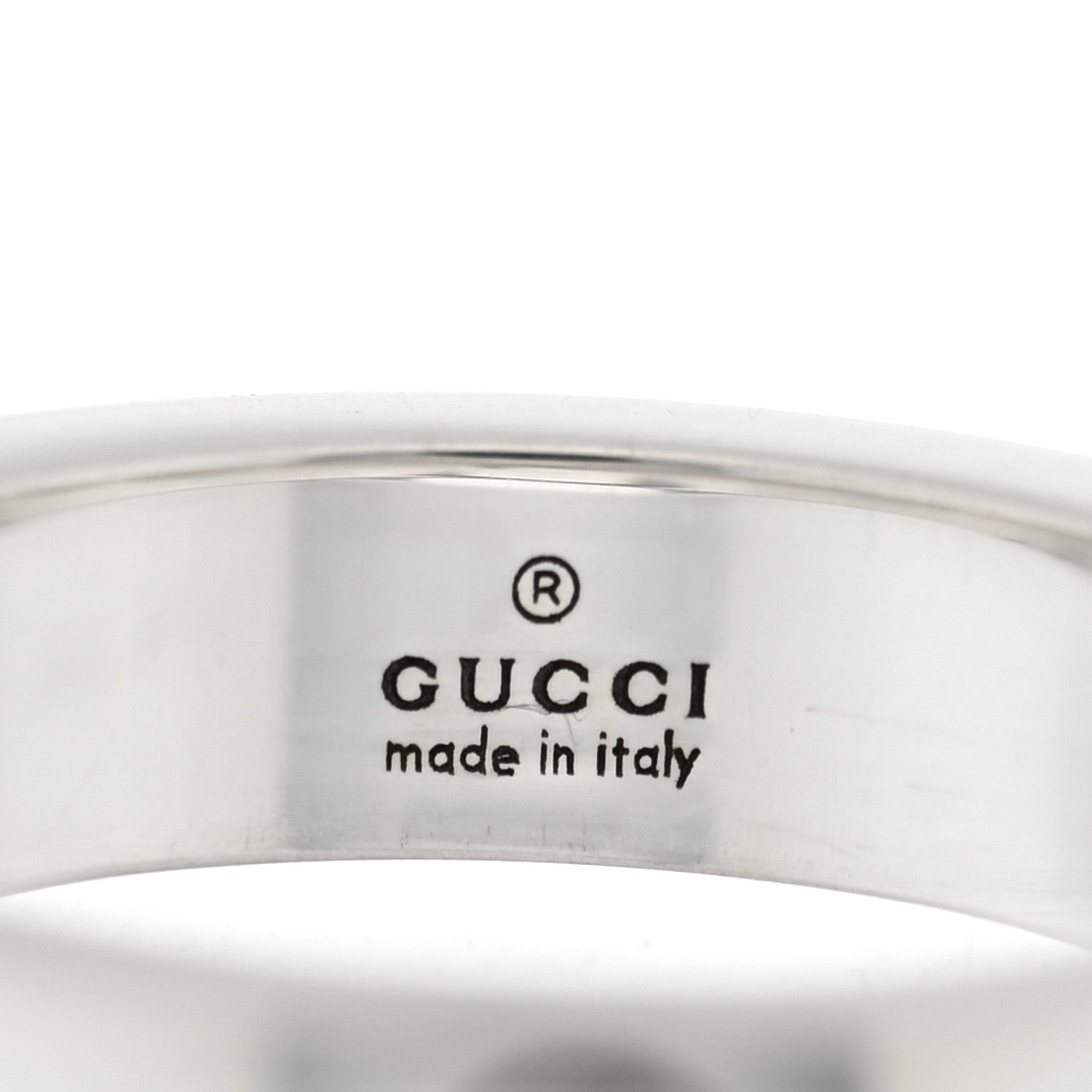 Gucci Sterling Silver Narrow GucciGhost Hamlet Skull Ring 49 4.75 4 of 4