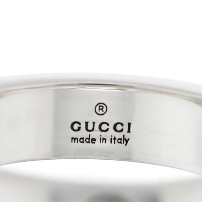 Gucci Sterling Silver Narrow GucciGhost Hamlet Skull Ring 49 4.75 4 of 4