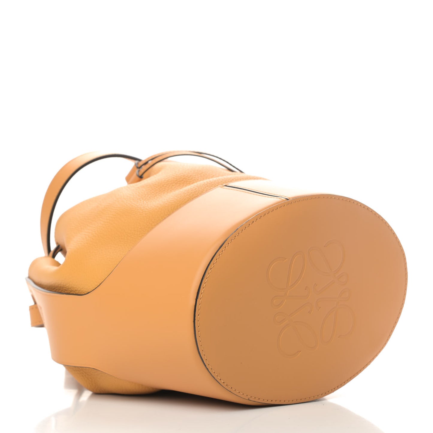 Grained Calfskin Medium Balloon Bag Saffron Yellow
