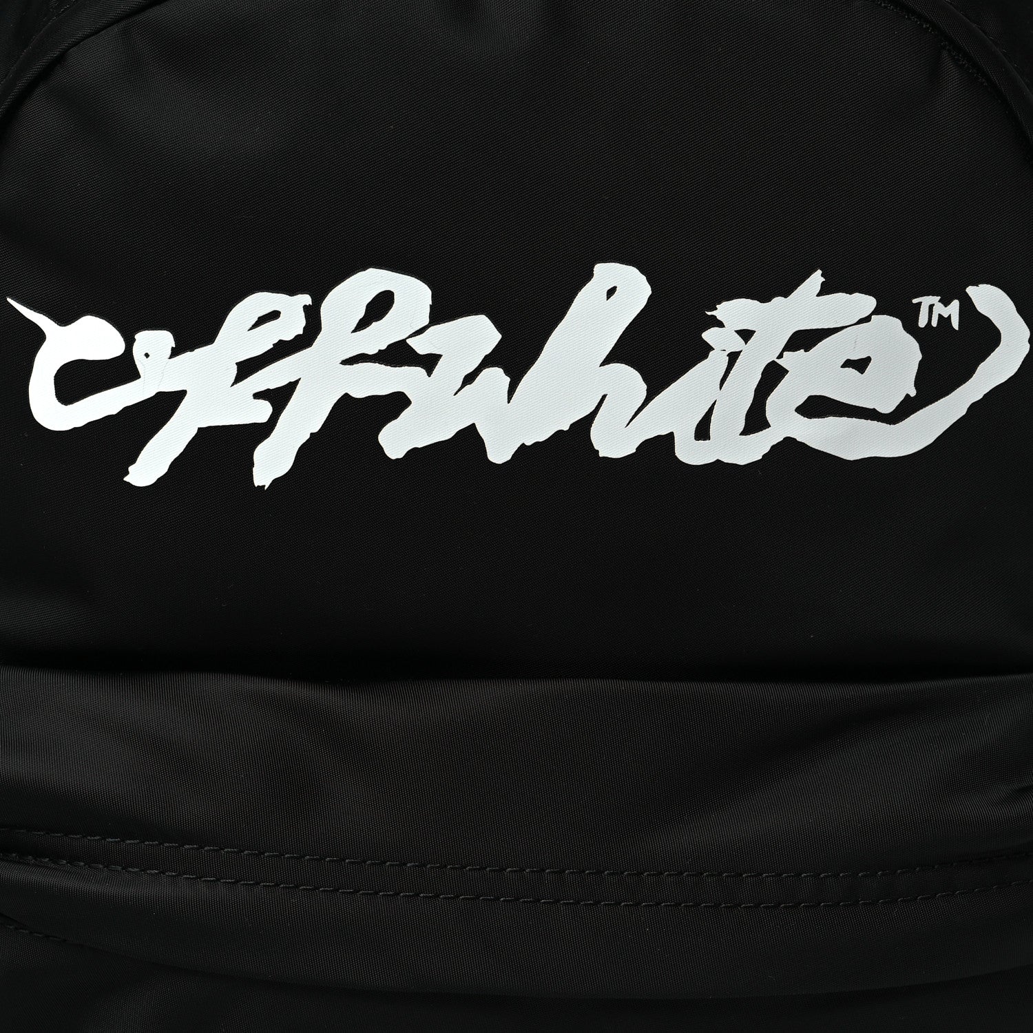 Off-White Canvas Logo Backpack Black 7 of 9