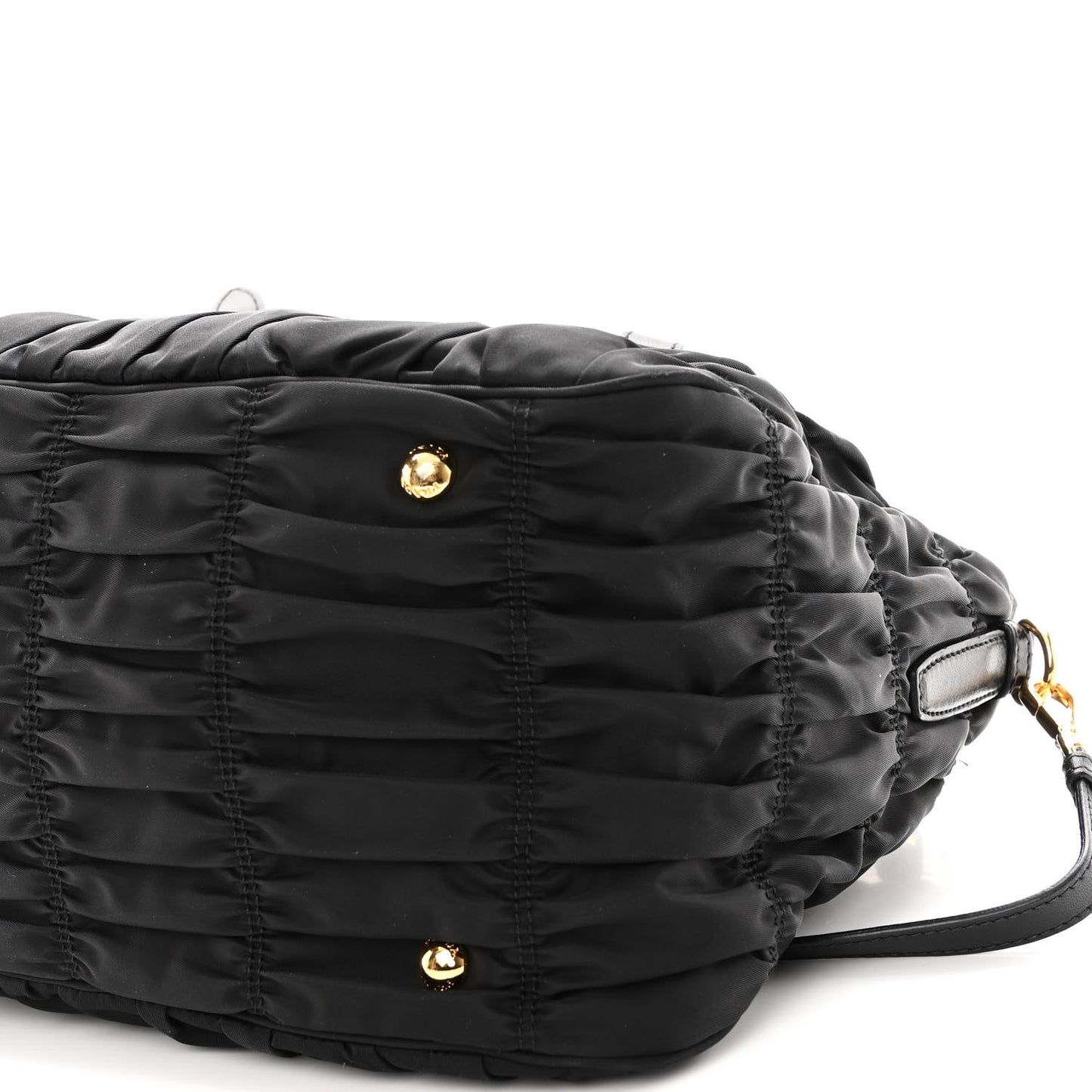 Tessuto Nylon Gaufre Tote Black
