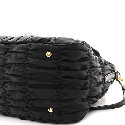 Prada Tessuto Nylon Gaufre Tote Black 7 of 14