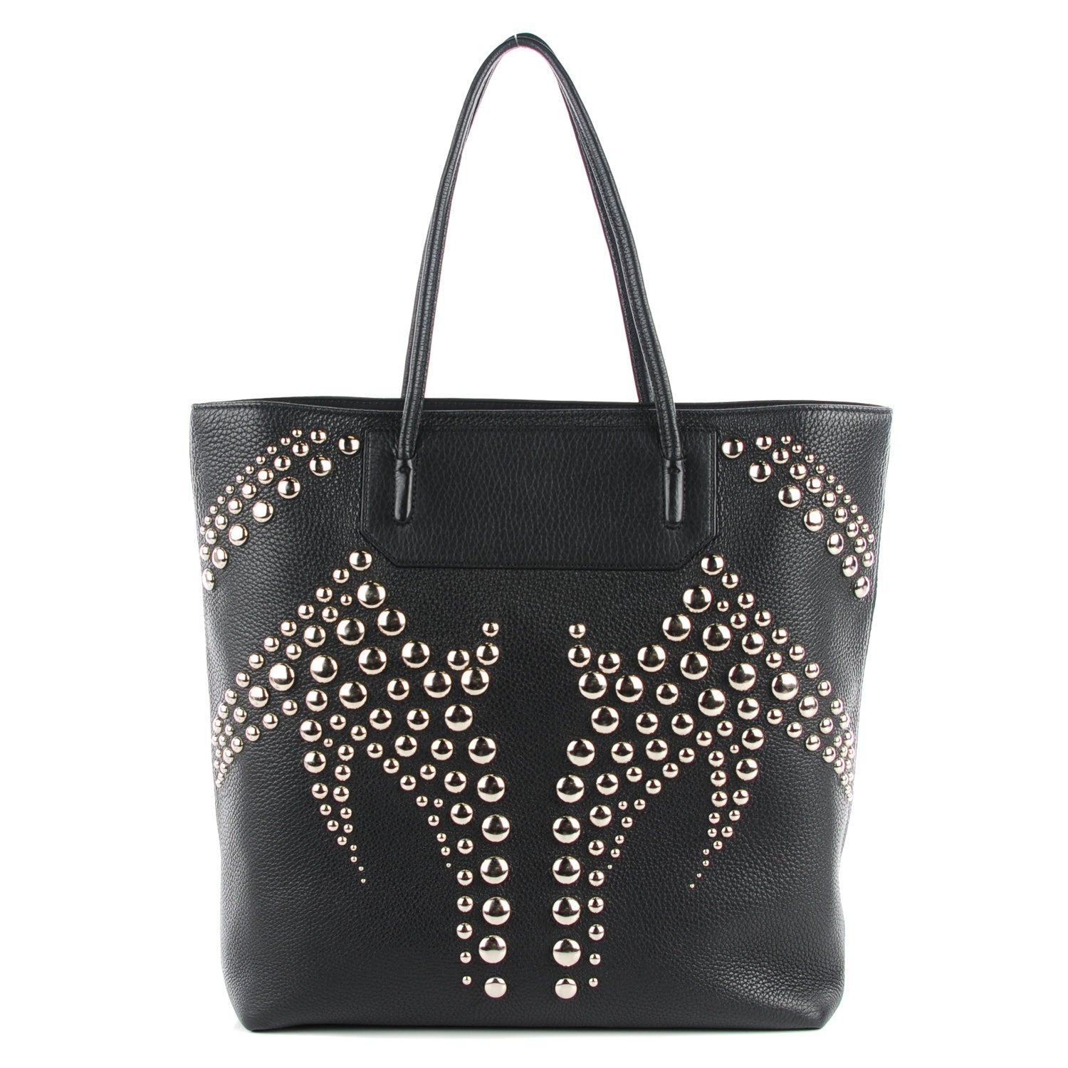 Alexander Wang Pebbled Calfskin Studded Prisma Tote Black 1 of 7