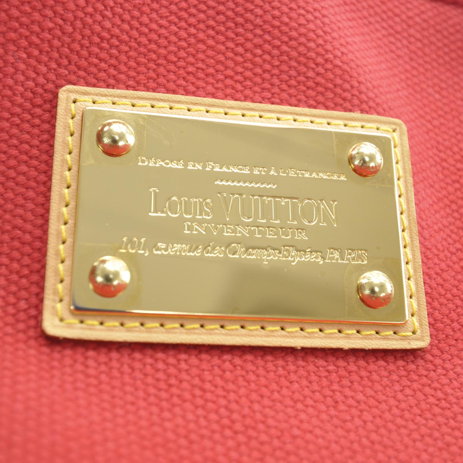 Louis Vuitton Antigua Cabas GM Red 8 of 10