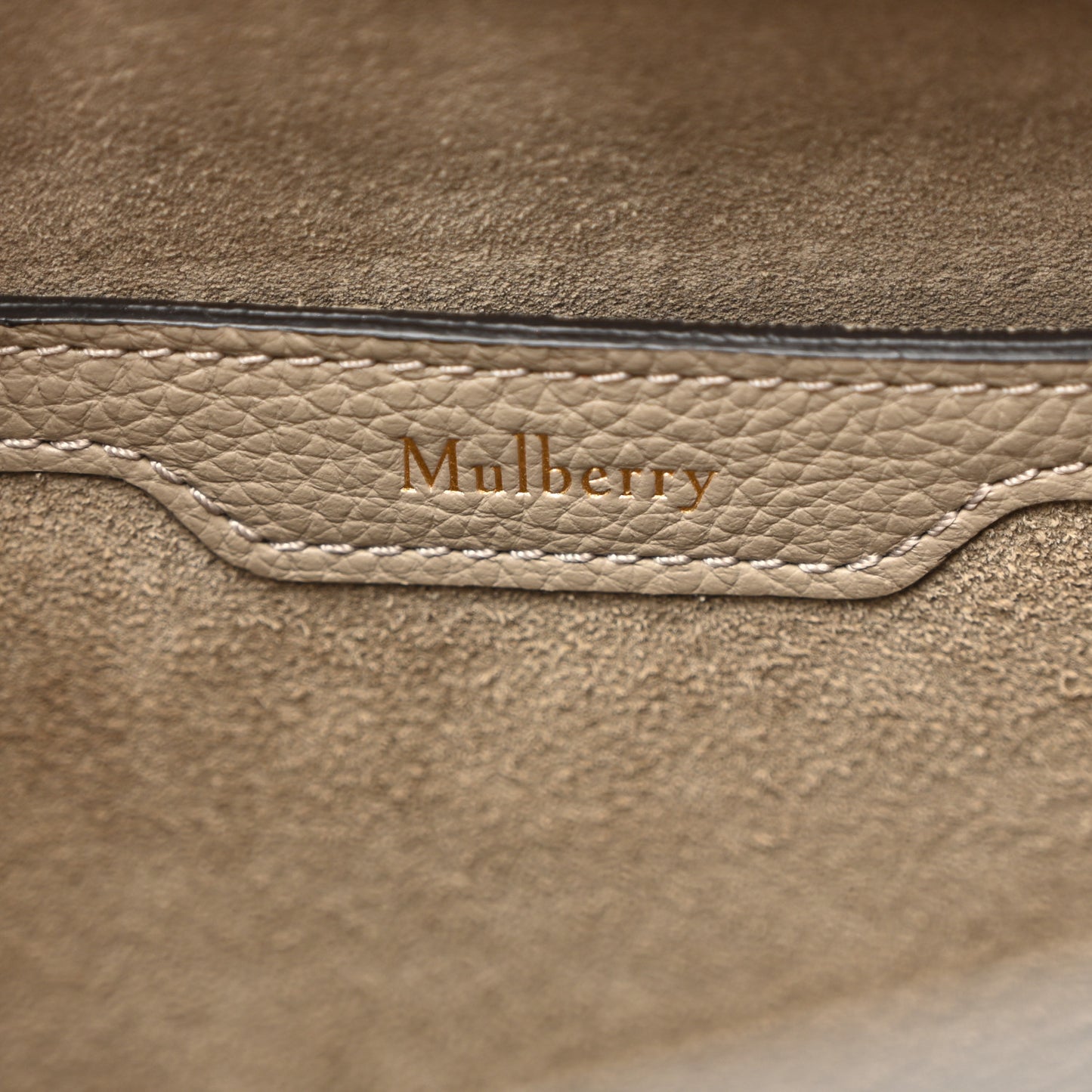 Micro Classic Grain Small Zipped Bayswater Solid Grey