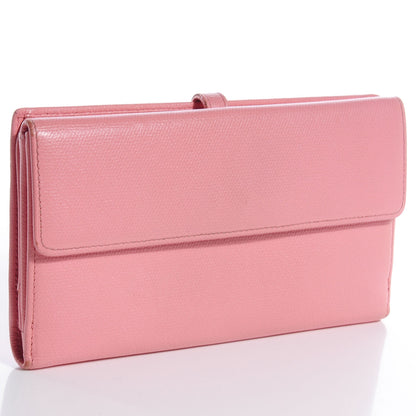 Chanel Leather Clutch Wallet Pink 3 of 8
