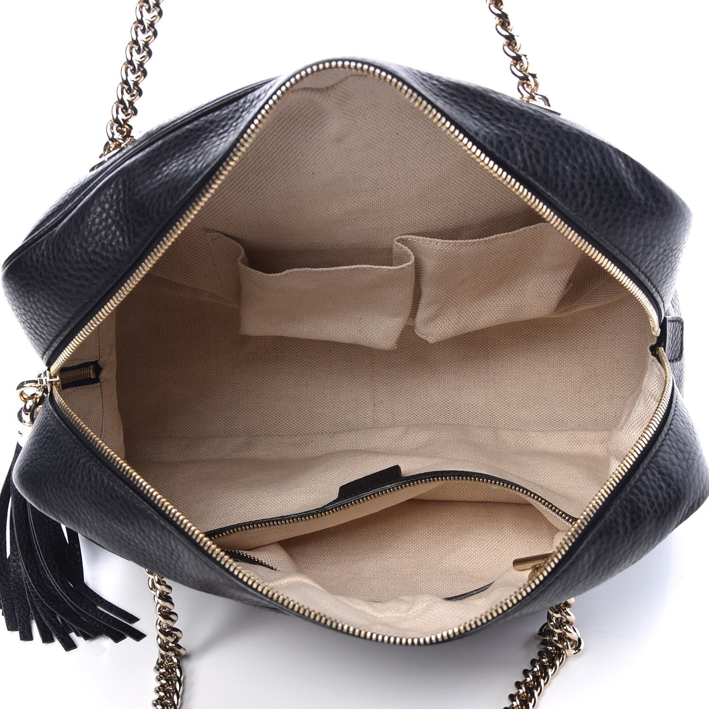 Pebbled Calfskin Medium Soho Bowler Black