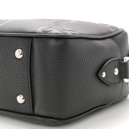 Gucci Piuma Calfskin Jumbo GG Embossed Medium Messenger Bag Black 10 of 10